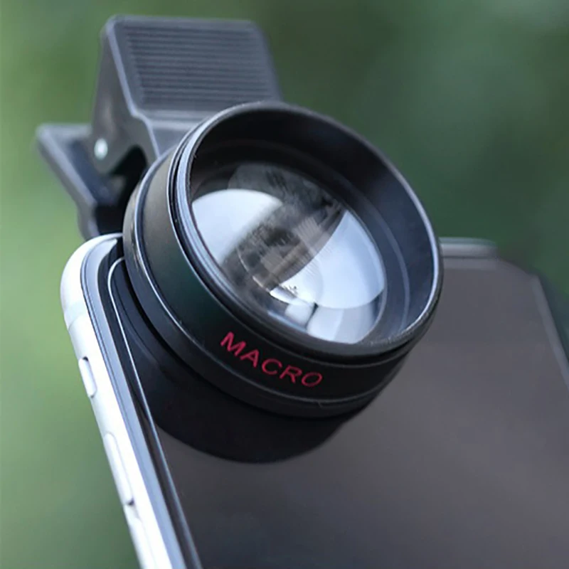0.45X Широкий формат+ 12.5X макро Clip-on Рыбий глаз 2 в 1 профессиональный HD телефон Камера объектива Kit черный /Золотой розы для iPhone 6 Xiaomi