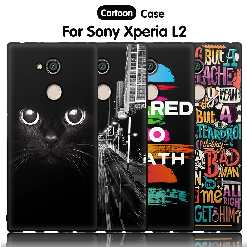 Милый мультяшный чехол EiiMoo для Sony Xperia L2 силиконовый мягкий L 2 Dual L2|Бамперы| |