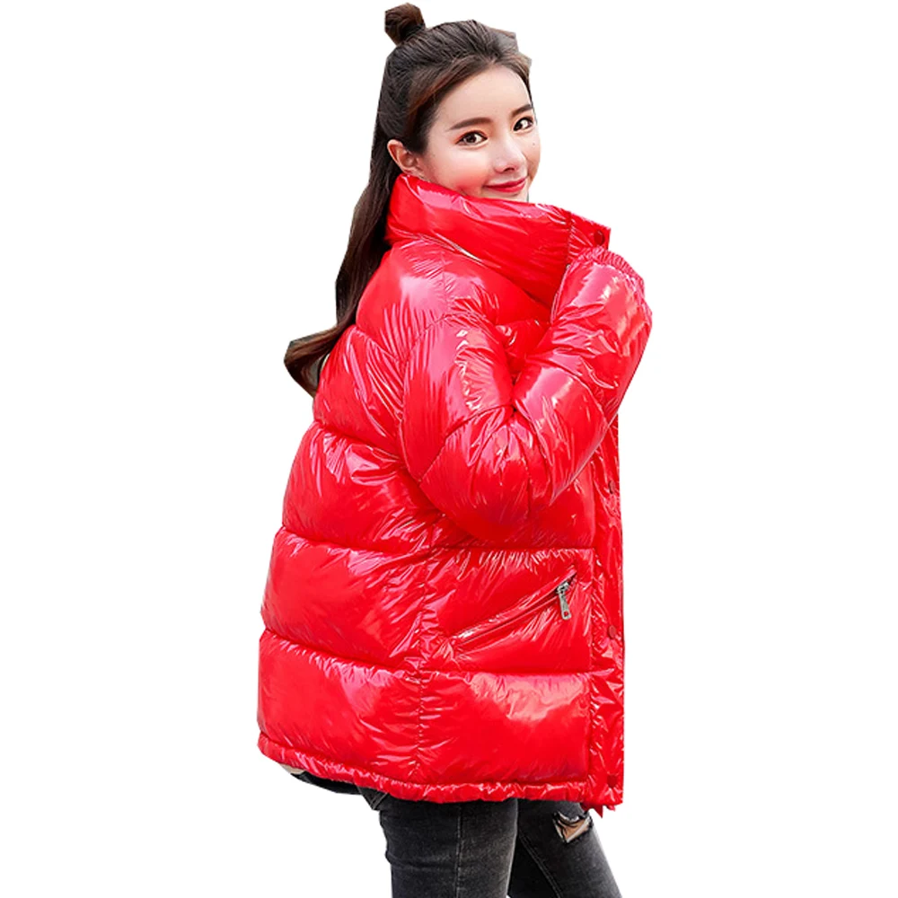 Новое поступление Женская зимняя куртка 2019 Модная хлопковая стеганая куртка пуховик хлопковая стеганая куртка короткие свободные женские