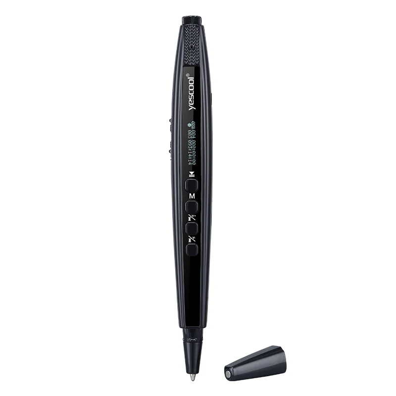 Yescool X6B Digital Voice Recorder pen voice activated writing Dictaphone for Meeting Training Class court Rechargeable HIFI MP3