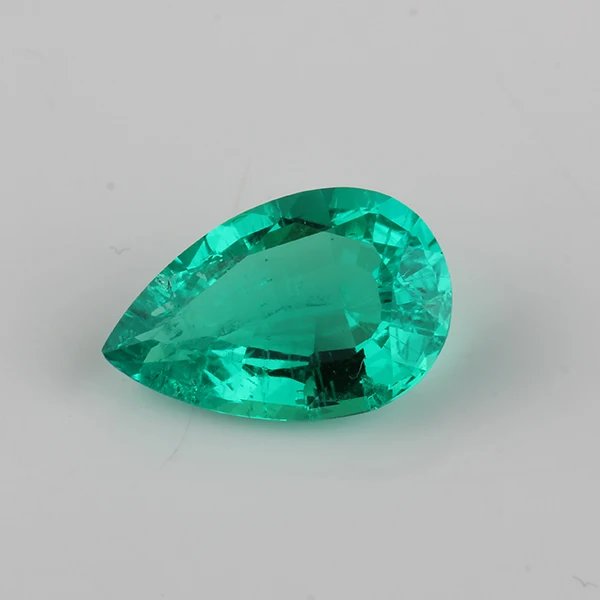 

5pcs/pack High Quality Pear shape lab Emerald 3*5mm Hydrothermal Emerald stone For Jewelry.