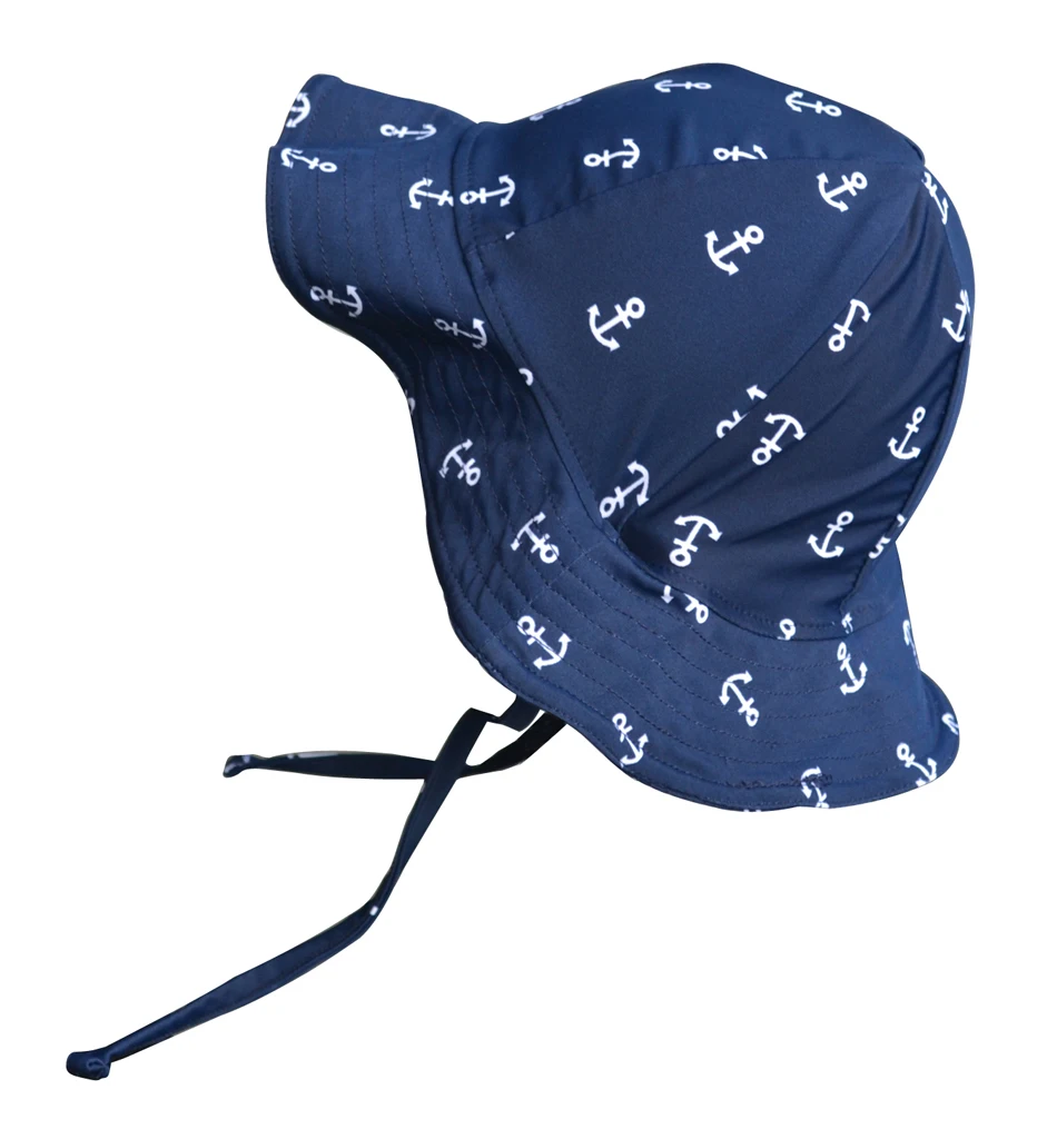 

Bonverano(TM) Big Kids' Brim Swim UPF 50+ UV Protection Anchor Hat 5 to 12 Yrs