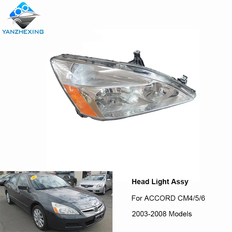 

Left Right Front Headlight Headlamp Head Light Lamp For HONDA ACCORD CM4 CM5 CM6 2003 2004 2005 2006 2007 US version