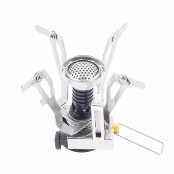 

Outdoor Picnic Gas Stove Burners Foldable Mini Steel Case Portable Cooking Tools Burning Camping Equipment Survival Furnace