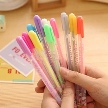 12 шт./партия, карамельный цвет, цвет воды, художественный маркер, мел, хайлайтер, гелевая ручка для фото, Scrabooking, декоративные украшения, канцелярские принадлежности для письма