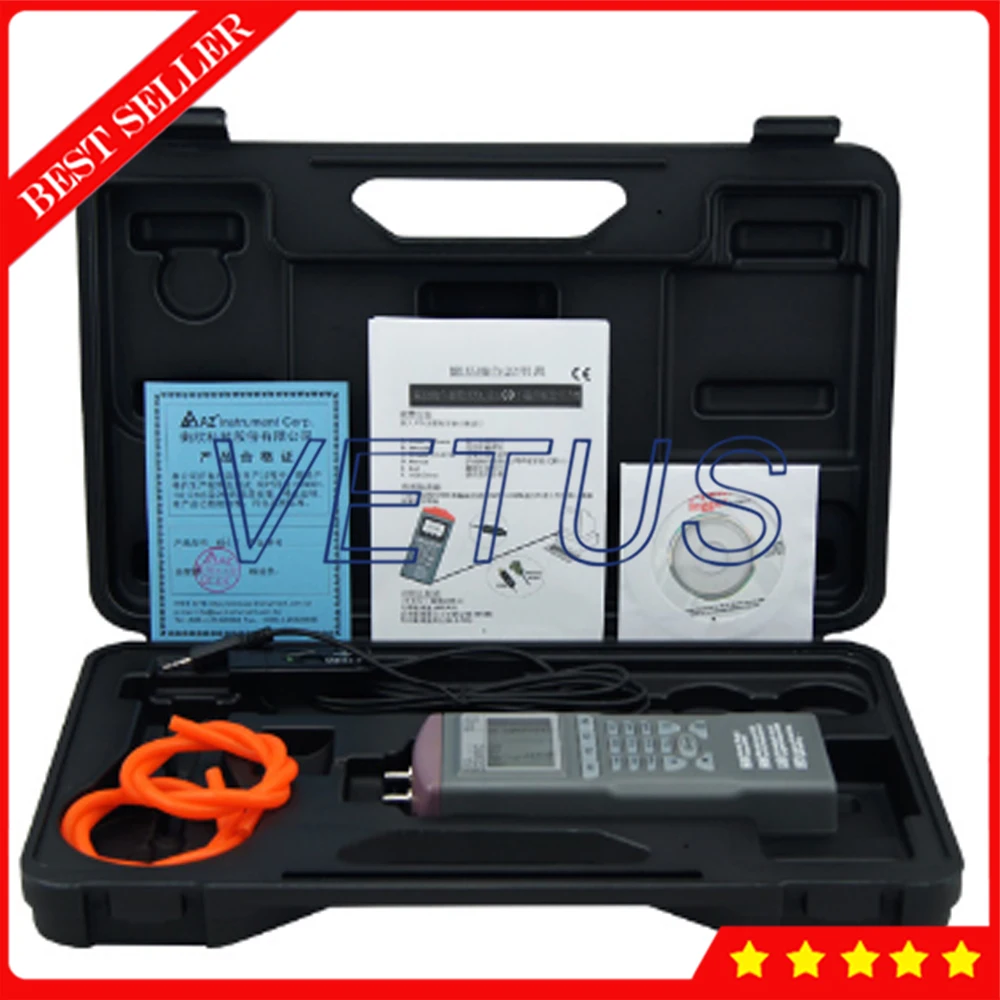

AZ9632 2 psi Pressure Logger Pressure Differential Meter Digital Pressure Measuring Device Datalogger