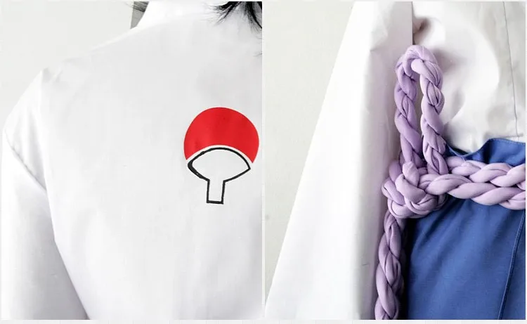 Uchiha Sasuke костюмы для косплея аниме Наруто одежда третьего поколения (Блейзер +