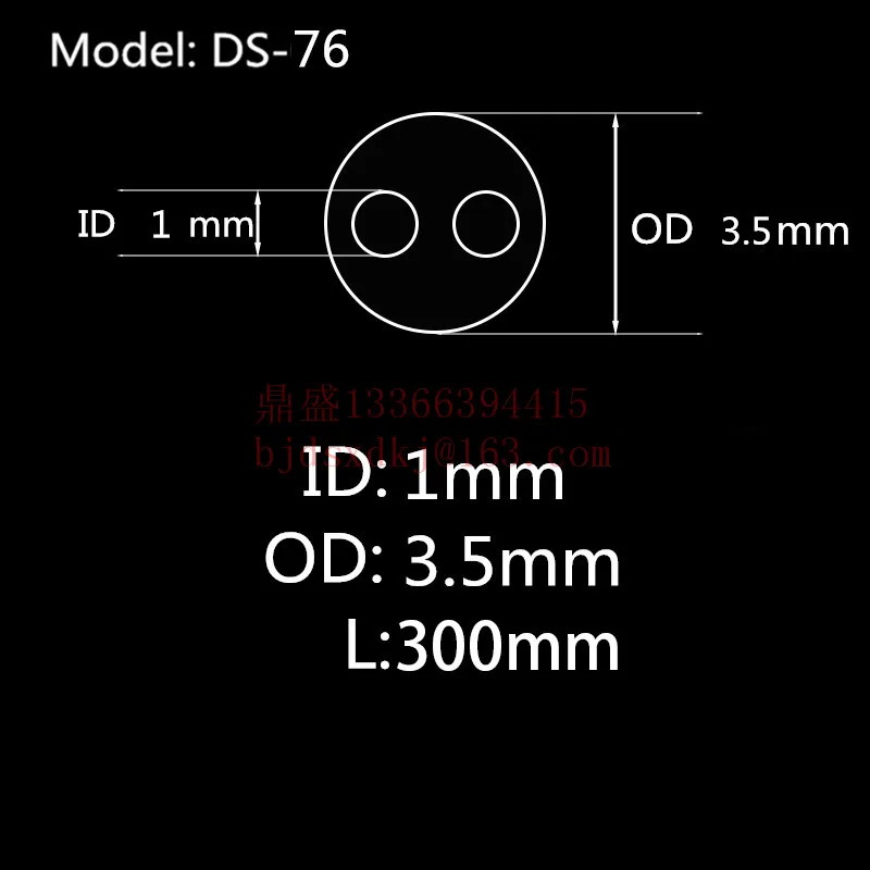 

99.5%Al2O3 High Thermal Corundum Tube OD3.5*ID1.0mm/Round Double-Bore Alumina Tube/Insulating Ceramics For Thermocouple Sensors