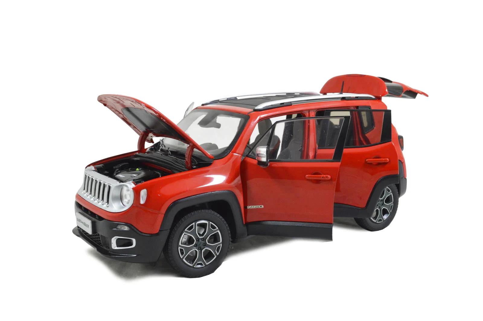 1/18 1:18 1 18 масштаб Jeep Renegade 2016 Красный статическое моделирование литье под
