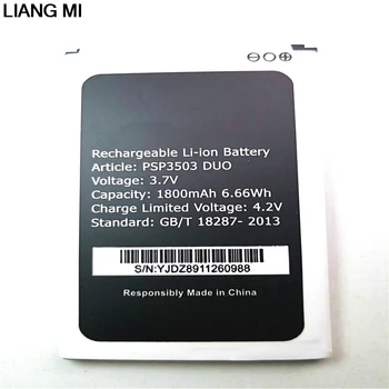 

1800mAh PSP3503DUO Replacement Battery For Prestigio Wize C3 PSP3503 DUO PSP 3503 Mobile Phone with phone stander for gift