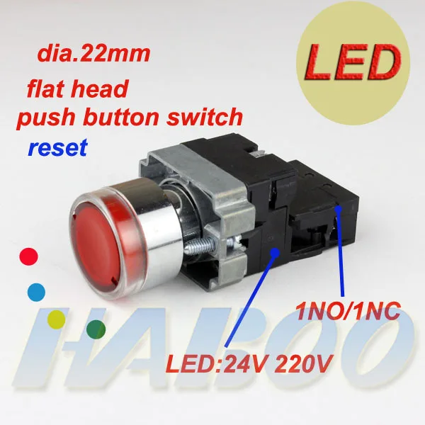 5 stks/partij 22mm led verlichting drukknop led reset drukknop ... 5 stks/partij 22mm led verlichting drukknop led reset drukknop ...