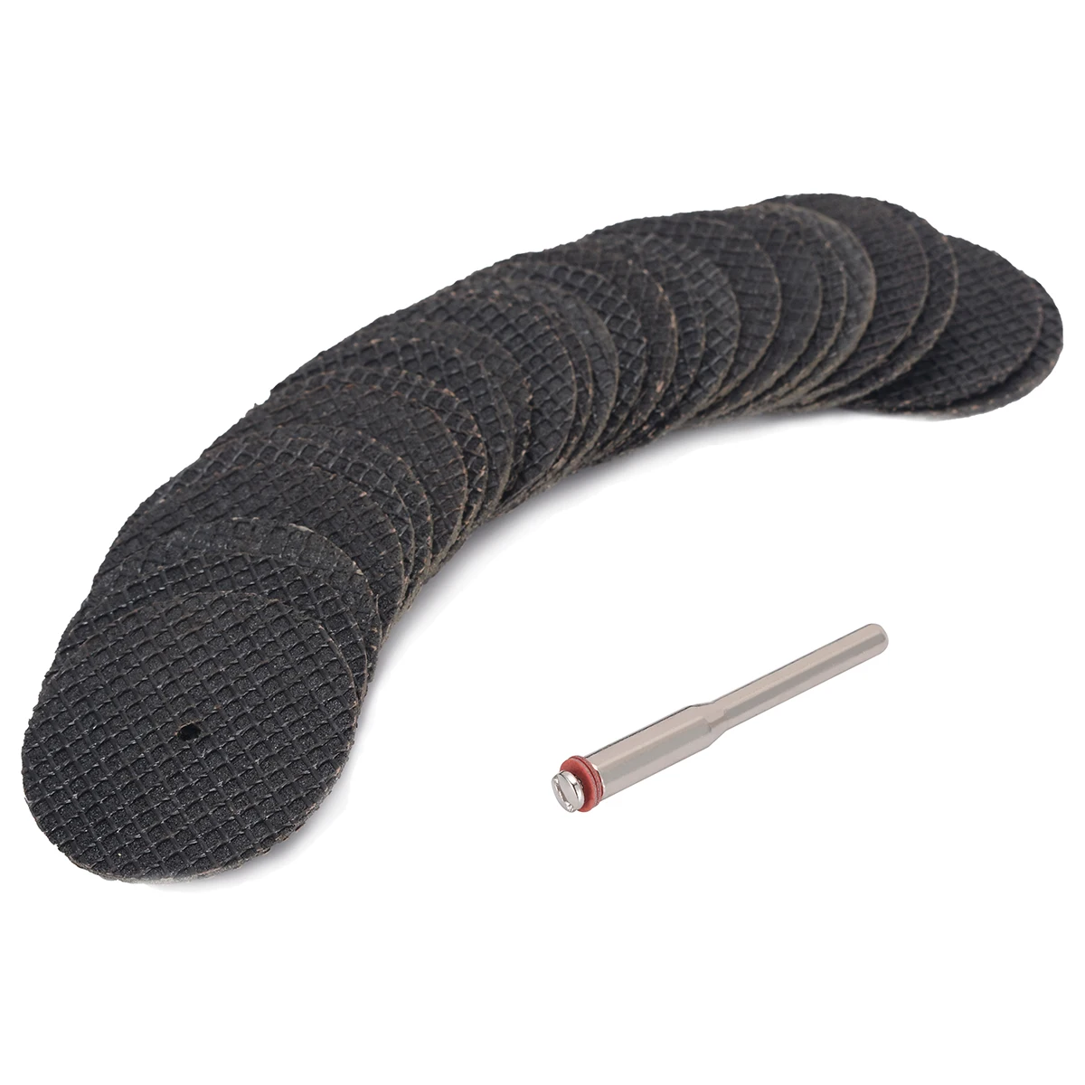 25pcs 32mm Resin Cutting Wheel Cut-off Discs Set 2mm Diameter with Connection Rod For Rotary Tools