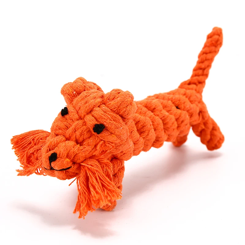 HACHIKITTY Cotton Rope Knot Dog Toys Small Medium Puppy Pets Teeth