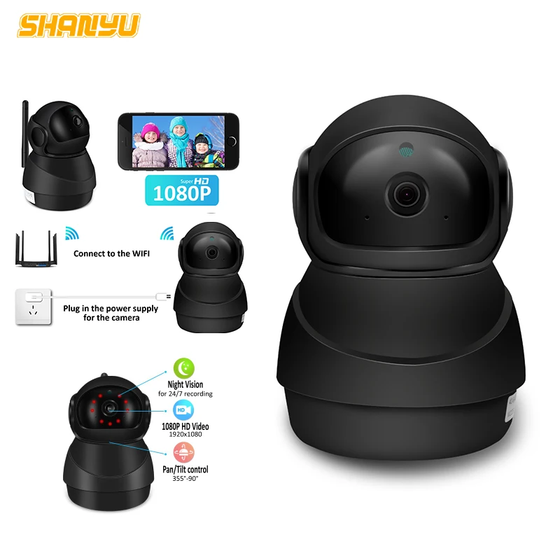 

1080P 2MP PTZ Wifi Camera Home Video Surveillance ip Camera Night Vision Security Camera Two-Way Audio Baby Monitor 1920*1080