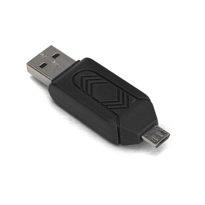 4 в 1 USB 2,0 TF/SD Micro USB OTG универсальный компьютер телефон кардридер - Цвет: Черный