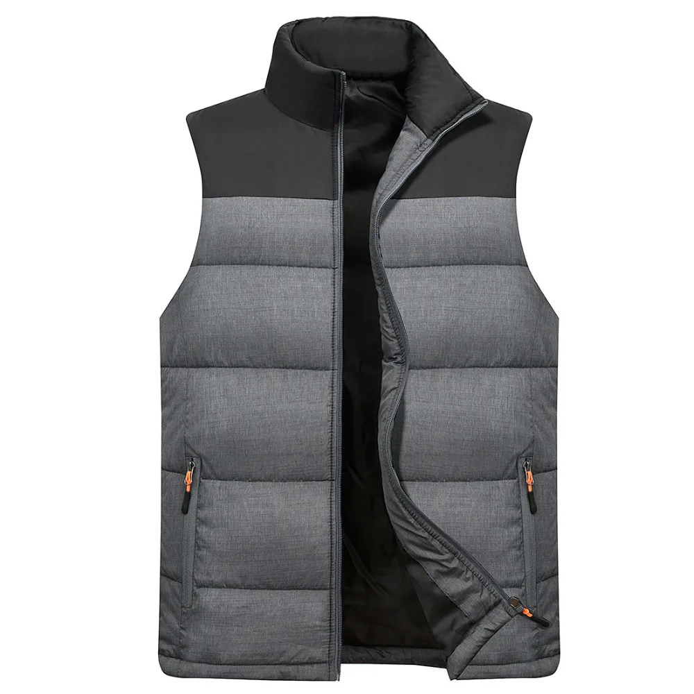 

drop shipping newest fashion men winter waistcoat stand collar warm sleeveless jacket M-3XL AXP188