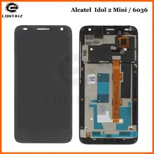 100% Tested New for Alcatel One Touch Idol 2 Mini S OT6036 6036 LCD Display with Touch Screen Digitizer Assembly with Frame