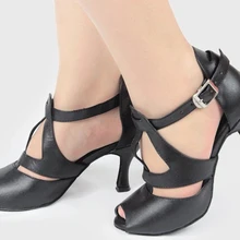 Женская обувь из натуральной овечьей кожи; женская обувь для латиноамериканских танцев; Современная танцевальная обувь на высоком каблуке; мягкая танцевальная обувь для взрослых