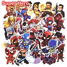 50 Pcs Super Hero Cool Stickers for Laptop Car Styling Phone Bicycles Luggage Motorcycle Vinyl Decals PVC DIY Waterproof Sticker