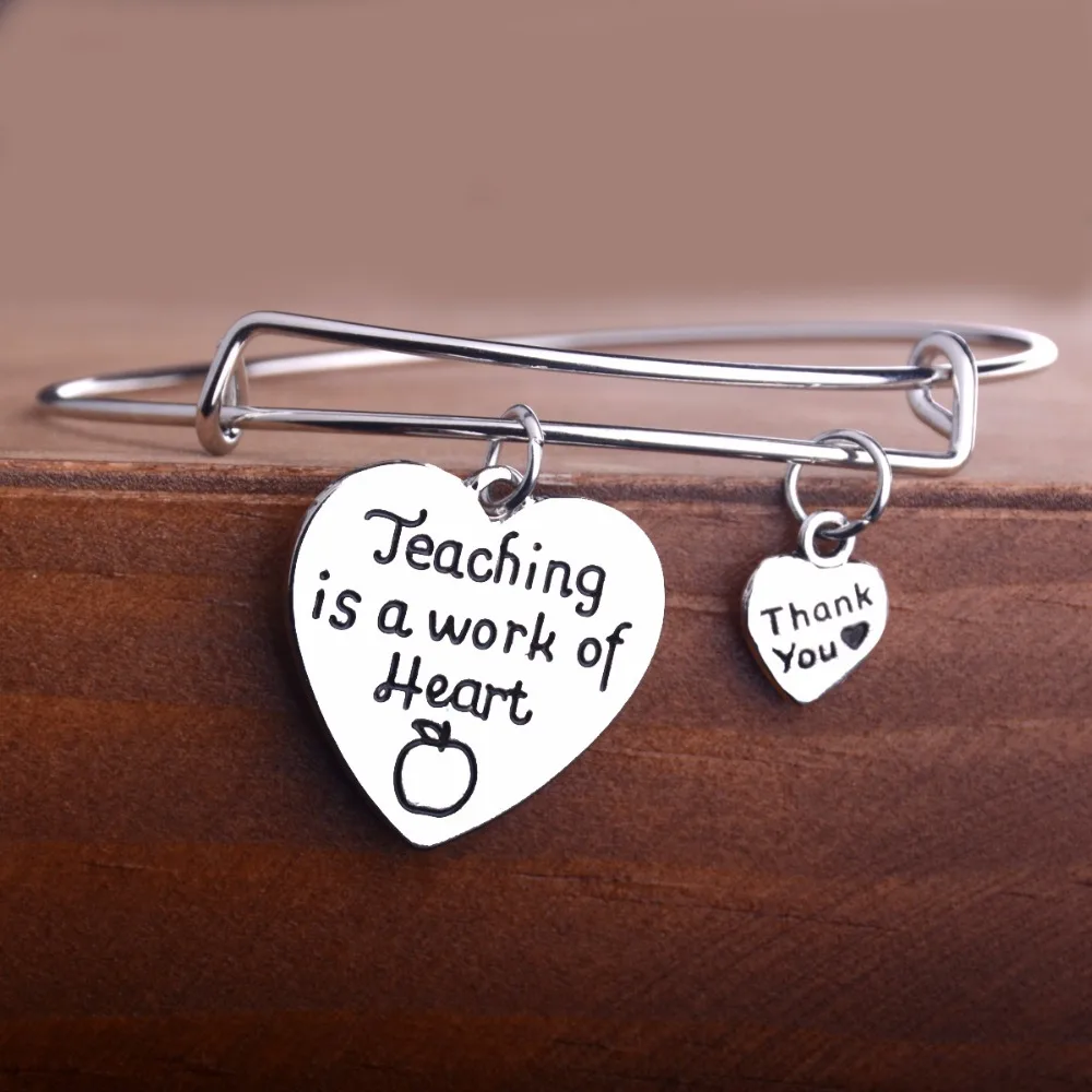 Подвеска с надписью мастер Apple Teaching это работа сердечных браслетов браслет