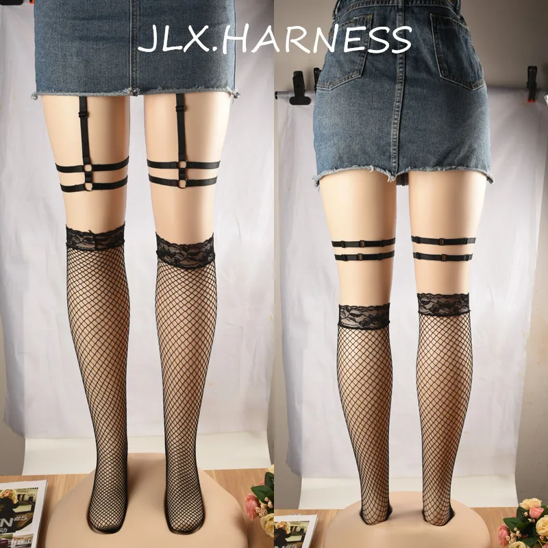 Women's Punk Strappy Leg Garters Belts Waist Body Harness Lingerie