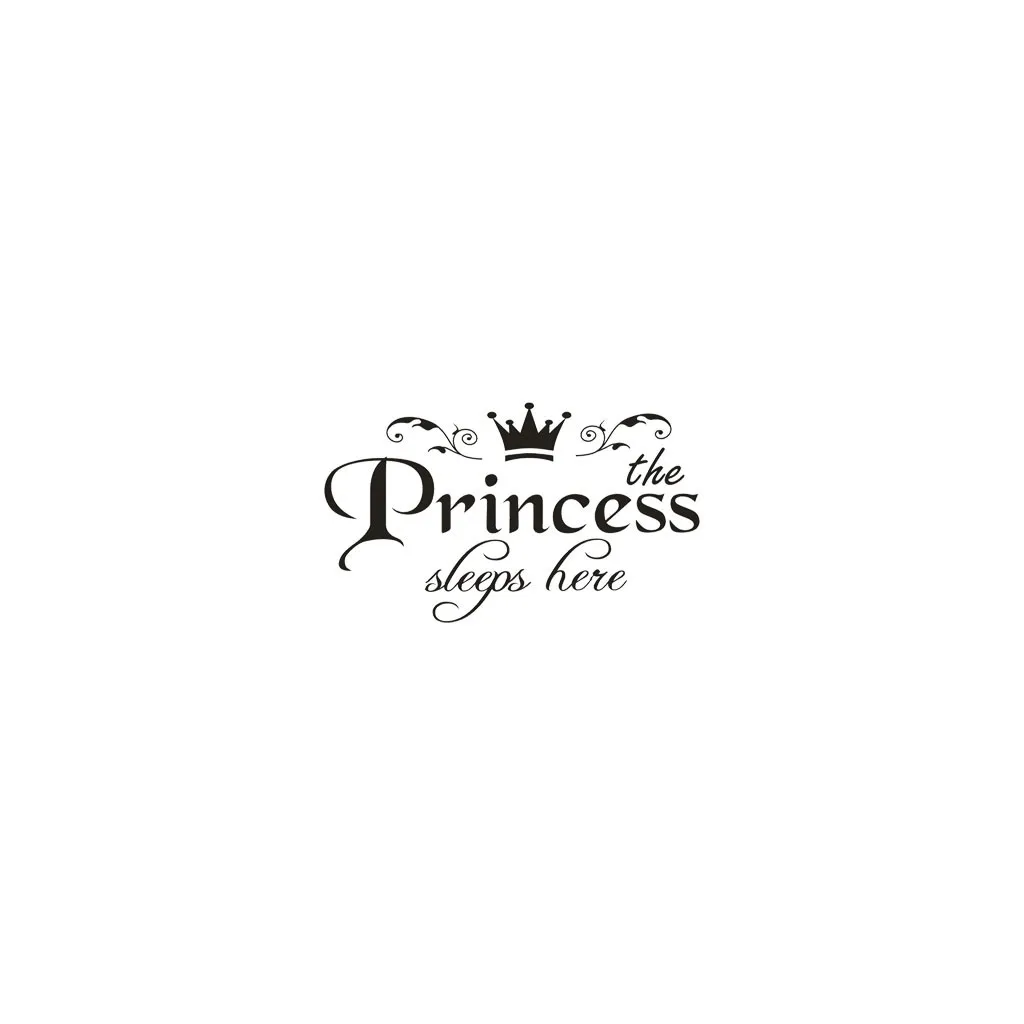 

Princess PVC Home Decoration Wall Stickers Door Stickers Decals Girls Dedroom Door Vinyl Art Mural High QualityW5