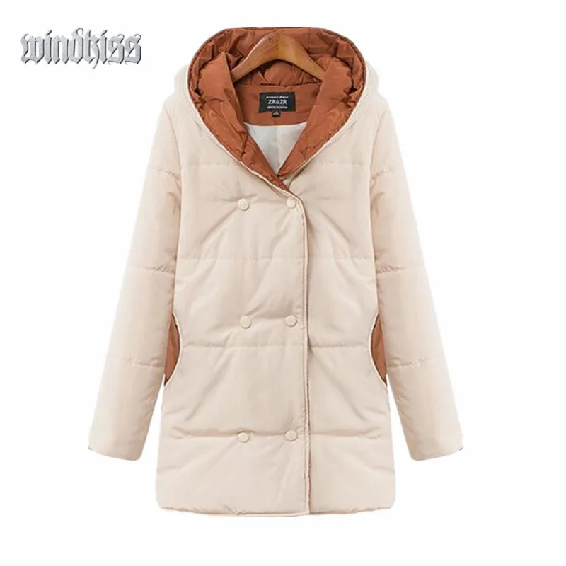 Winter Women Wadded long Jacket 2016 Female Outerwear Weave Thickening Casual Down Cotton Wadded Coat Women