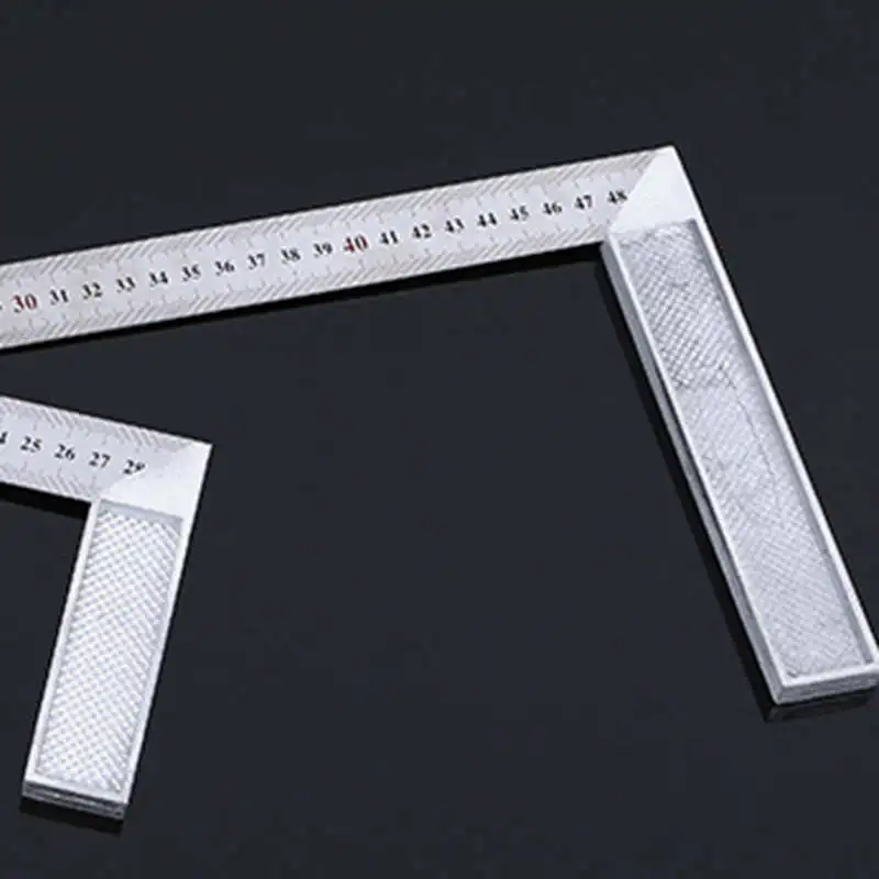 

Urijk 50cm 90 Degree L Shape Ruler Metal Try Square Engineers Wood Measuring Tool Right Angle Ruler Try Square Measuring Tool