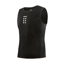 Открытый Велоспорт светоотражающий жилет горный велосипед мужская одежда с высокой видимостью высокоэластичный Быстросохнущий дышащий жилет Черный M-3XL