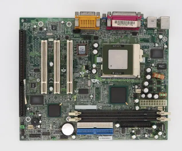 100% OK оригинальный IPC материнской MS-6395 VER: 5 810 ISA платы с VGA 3 * PCI LPT 1 слот Процессор