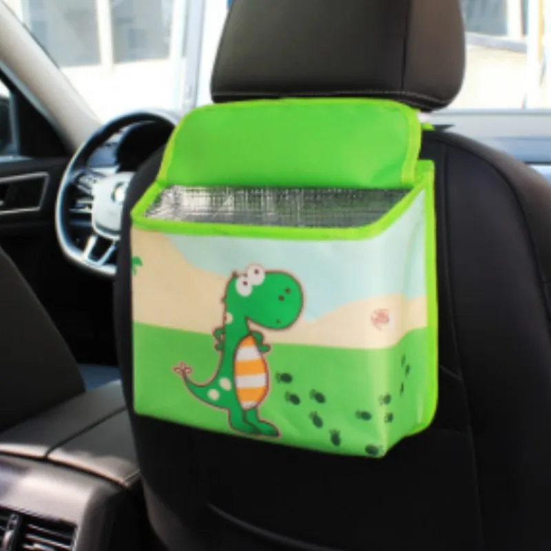 Автомобильный мусорный бак водонепроницаемый прекрасный мультфильм автомобильный держатель может мусорный ящик держать в чистоте в автомобиле коробка для хранения сумка классный стильный подарок для девочки - Название цвета: Коричневый