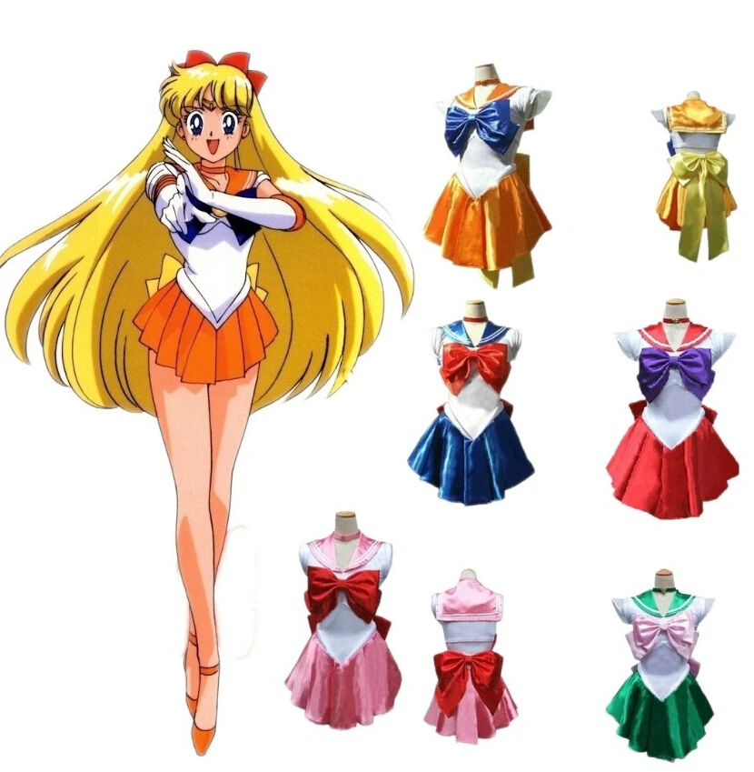 

Sailor Moon Mars Red Sailormoon Costume Cosplay Uniform Fancy Dress set Halloween Costumes For Women