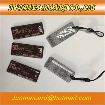 

Epoxy Card /Epoxy key tags NFC logo printed 125khz rfid tag keyfobs
