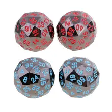 4 шт сплав многогранные Dice 60 стор D60 игральные кости с цифрами для Подземелья и Драконы MTG RPG вечерние настольная игра развлекательные игрушки подарок