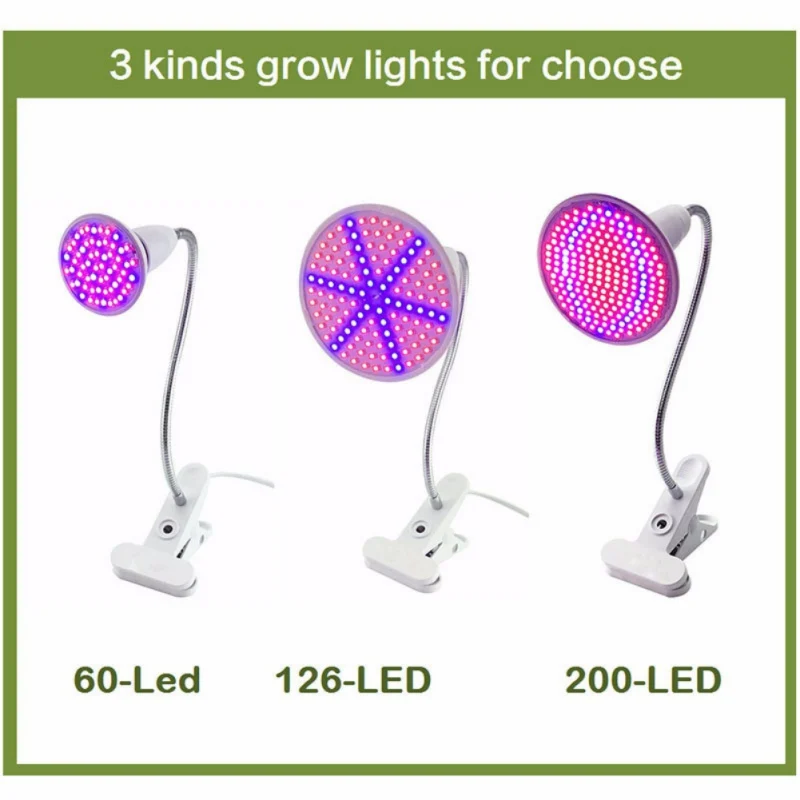 

E27 Full Spectrum Plant Grow LED Light Bulbs Red Blue Lighting For Seeds Hydro Flower Greenhouse Indoor Garden Hydroponics