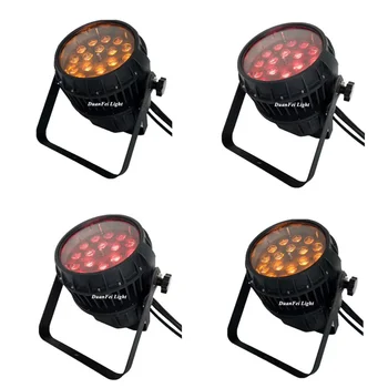 

6pieces 18*15w led zoom par wash rgbwa spotlight par cans 5in1 outdoor zoom par lights