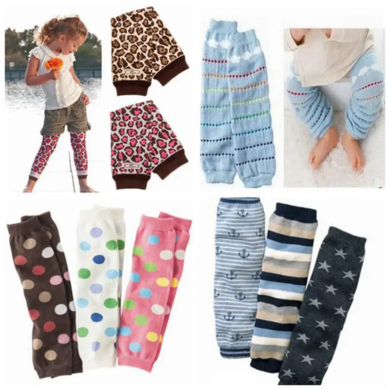 

2 Pairs/lot Fashion Baby Girl Leg Warmers Knee Protector Kids Socks for Boys Girls Infant Products Children Clothing Accessories