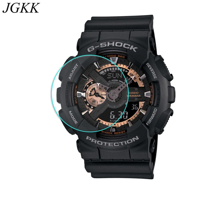 Best Offers JGKK Tempered Glass For Casio TR770 TR750 TR80 PRW-6000 Screen Protector For Casio G-shock G100 GA110100 Watch Protective Film
