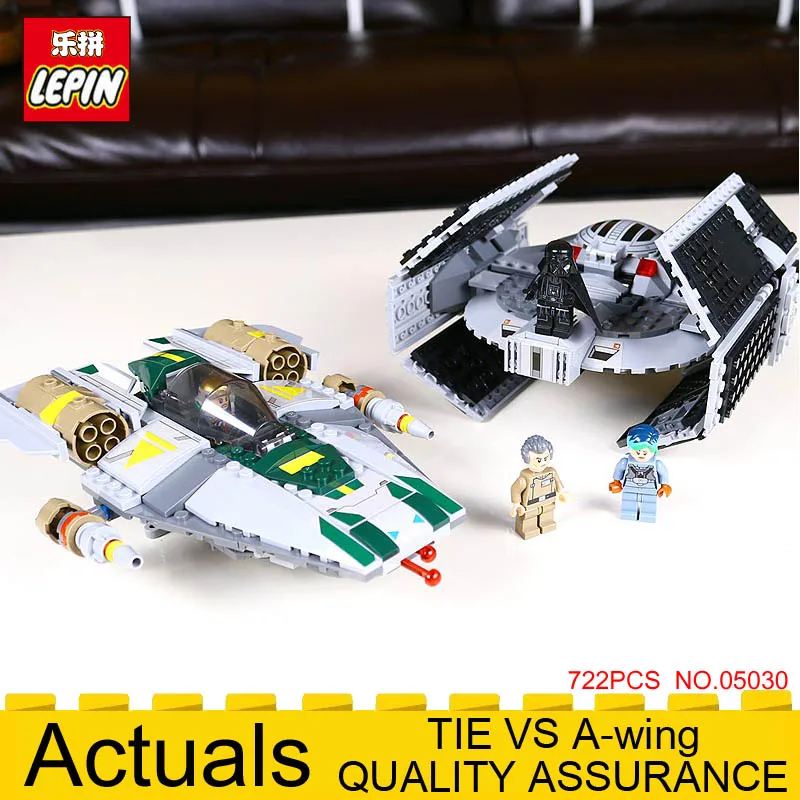 

LEPIN Star 05030 Vader Tie Advanced VS Wars A Star wing fighter set legoing war 75150 Building Blocks Educational boys Toys Gift