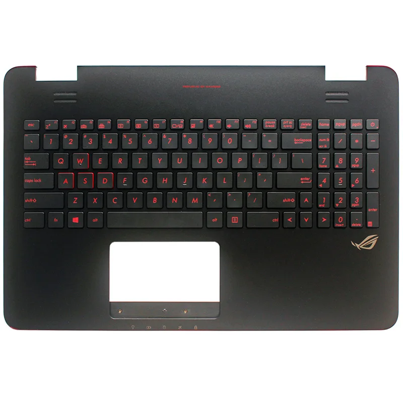 Клавиатура для ноутбука с подсветкой США для Asus GL551 GL551J GL551JK GL551JM GL551JW GL551JX GL551V GL551VW Упор для рук верхний/нижний чехол - Цвет: US keyboard