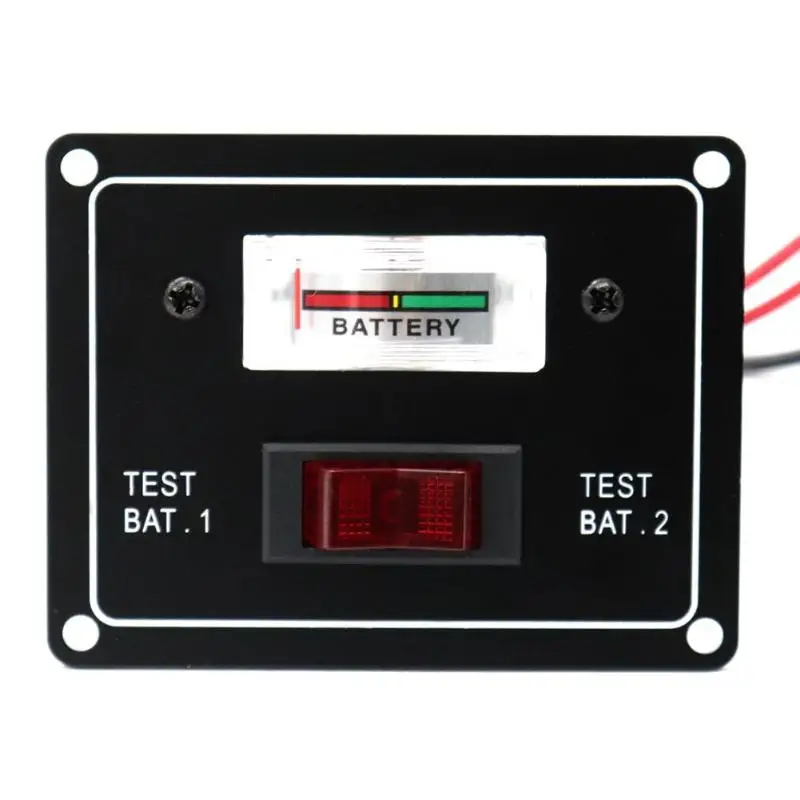12 В Лодка Караван батарея двойной Тест Тестер переключатель счетчика панель с предохранителем двойной батареи тест er Инструменты для