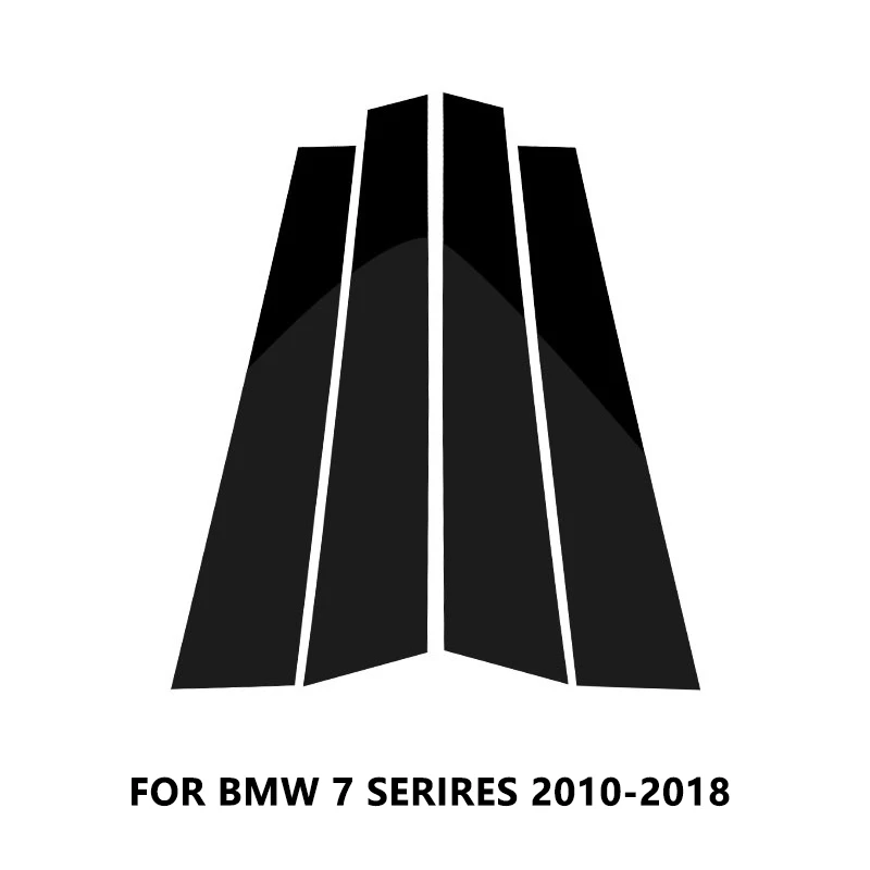 Пульт дистанционного управления для BMW 1 3 5 7 серия F30 F07 F10 X3 F25 X5 E70 F15 X6 F16 глянцевый черный окна автомобиля B-столбы Молдинги накладка - Название цвета: for 7 series 10-18