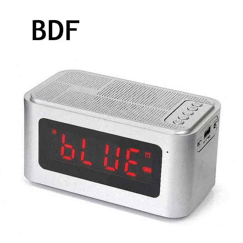 Bdf Портативный Bluetooth Динамик s61 время Дисплей и будильник стерео Саундбар громкой