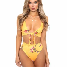 Hot Knot Brazilian Bikini Set Cherry Print Thong Bikinis Swimwear Women's Swimming Suit Sexy Bathing Suit Hot Knot Brazilian Bikini Set Cherry Print Thong Bikinis Swimwear Women's Swimming Suit Sexy Bathing Suit