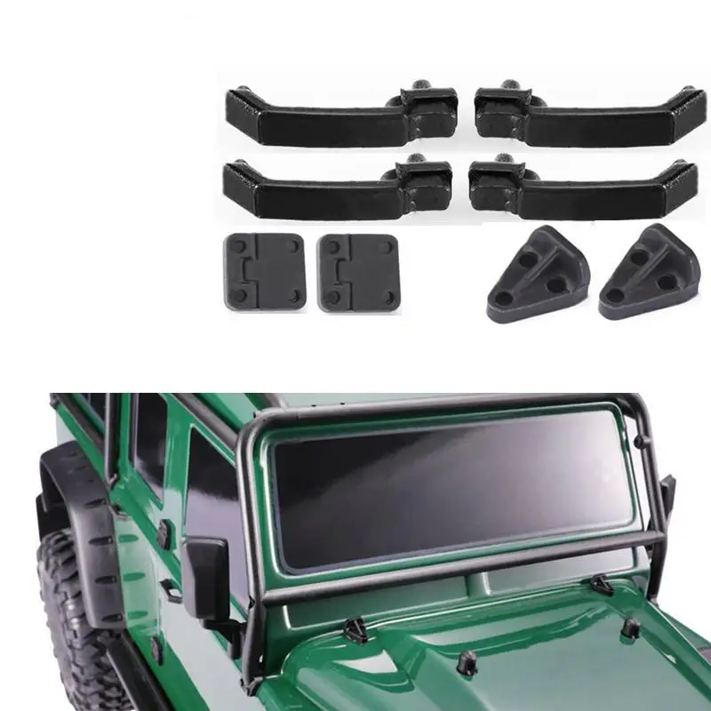 

8pcs Simulation Decorations Rubber Door Handle Cover Hinge Door Hinge For 1/10 Trx-4 T4 D90 D110 Rc Crawler Car