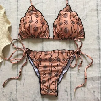 

Women Sexy Bikini set Push up padded Neon Bandage swimwear swimsuit bathing suit