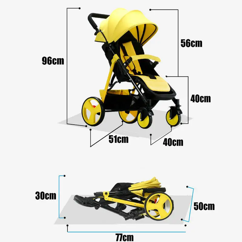 Портативная складная детская коляска с чехлом для ног легкая из ЭВА|stroller