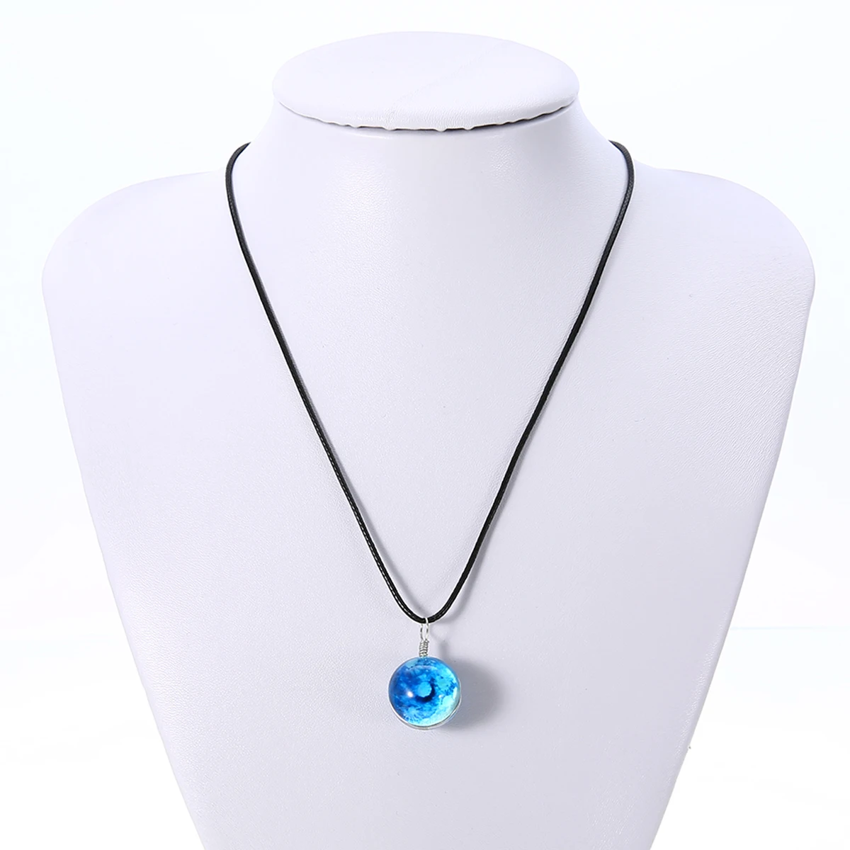 10Style Unisex Dreamy Glass Ball Necklace Shellhard Nebula Space Star Universe Galaxy Pattern Pendant Necklace Femme Jewelry