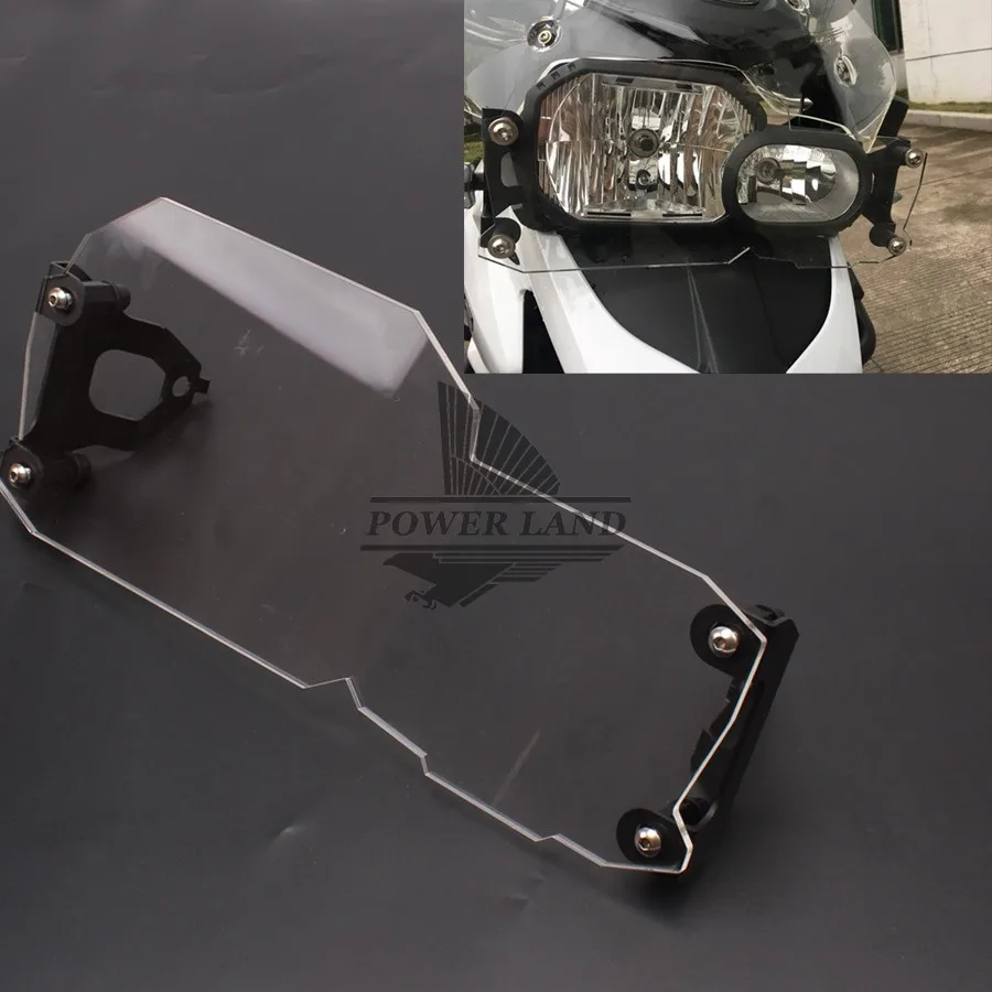 1set Motorcycle Headlight Cover Headlight Guard Protector Clear Lens for BMW F800GS Adventure