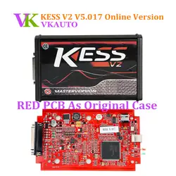 Kess V5.017 ЕС версия с Красной PCB Поддержка 140 протокола без маркер Limited Kess V2 интернет-версия ЭКЮ программист Бесплатная доставка